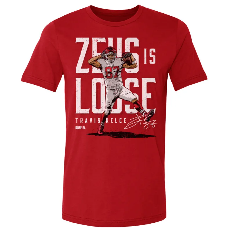 Travis Kelce Kansas City Zeus Is Loose WHT sold by 500 Level