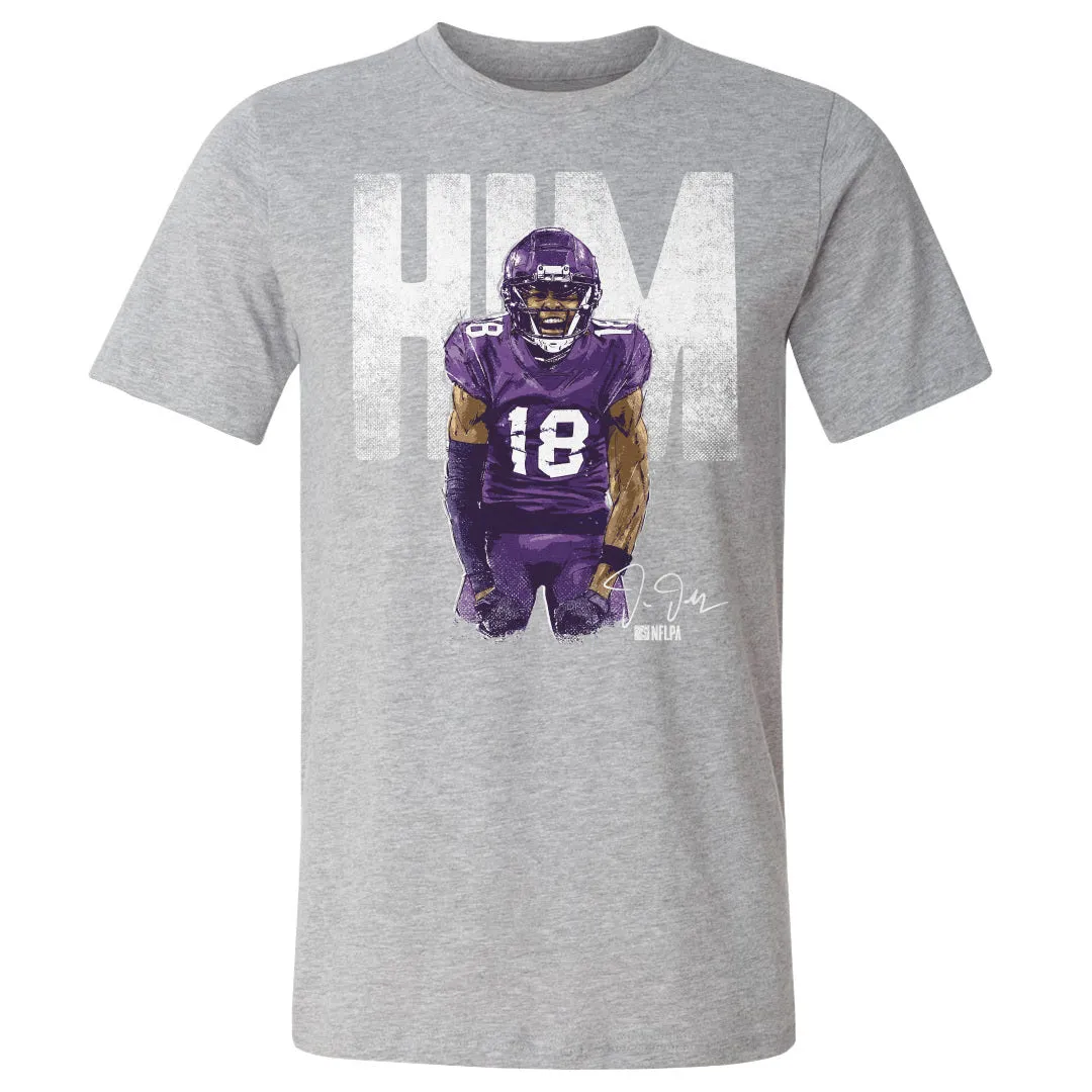 Justin Jefferson Minnesota Him Bold WHT sold by 500 Level product image thumbnail 2