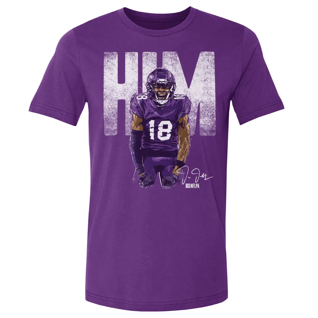 Justin Jefferson Minnesota Him Bold WHT sold by 500 Level product image thumbnail 3