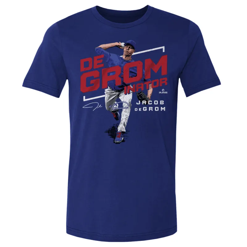 Jacob deGrom Texas deGrominator WHT sold by 500 Level