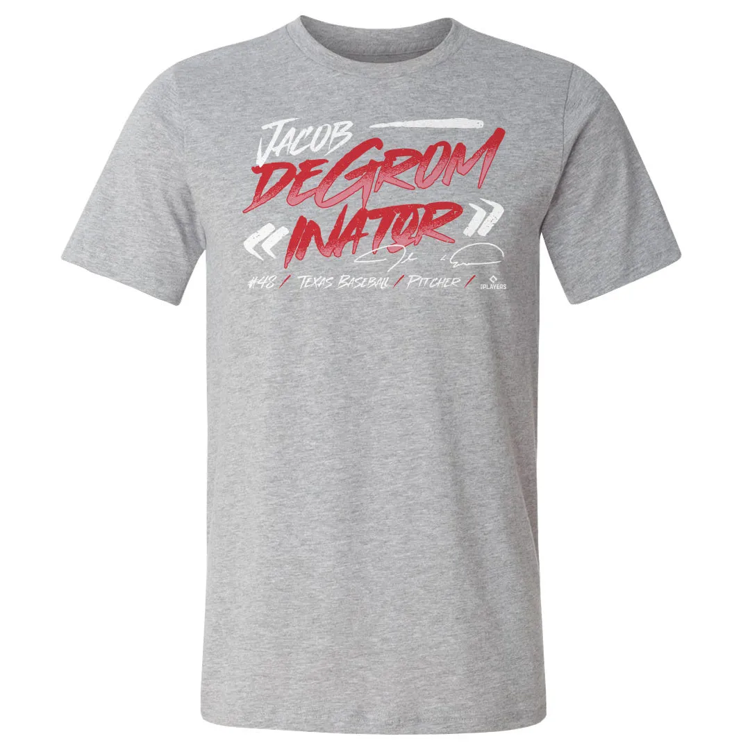 Jacob deGrom Texas deGrominator Text WHT sold by 500 Level product image thumbnail 2