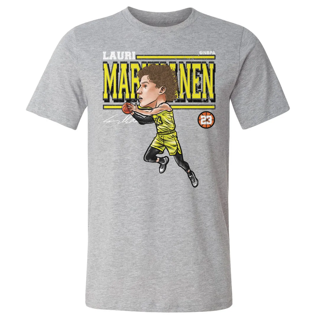Lauri Markkanen Utah Cartoon WHT sold by 500 Level