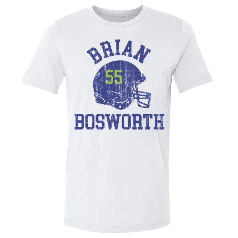 Brian Bosworth Seattle Helmet Font sold by 500 Level
