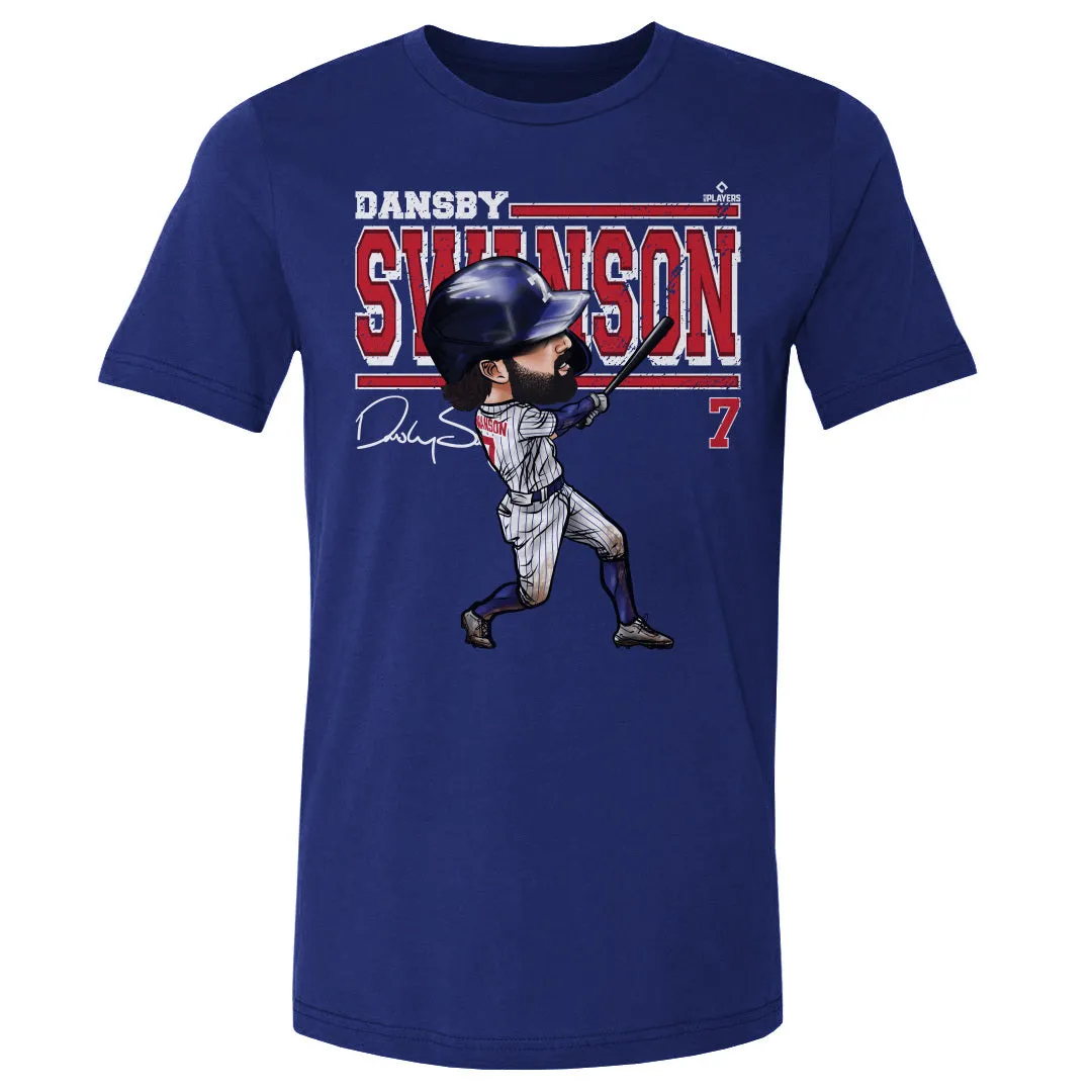 Dansby Swanson Chicago C Cartoon WHT sold by 500 Level product image thumbnail 2