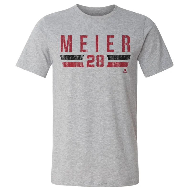 Timo Meier New Jersey Font sold by 500 Level