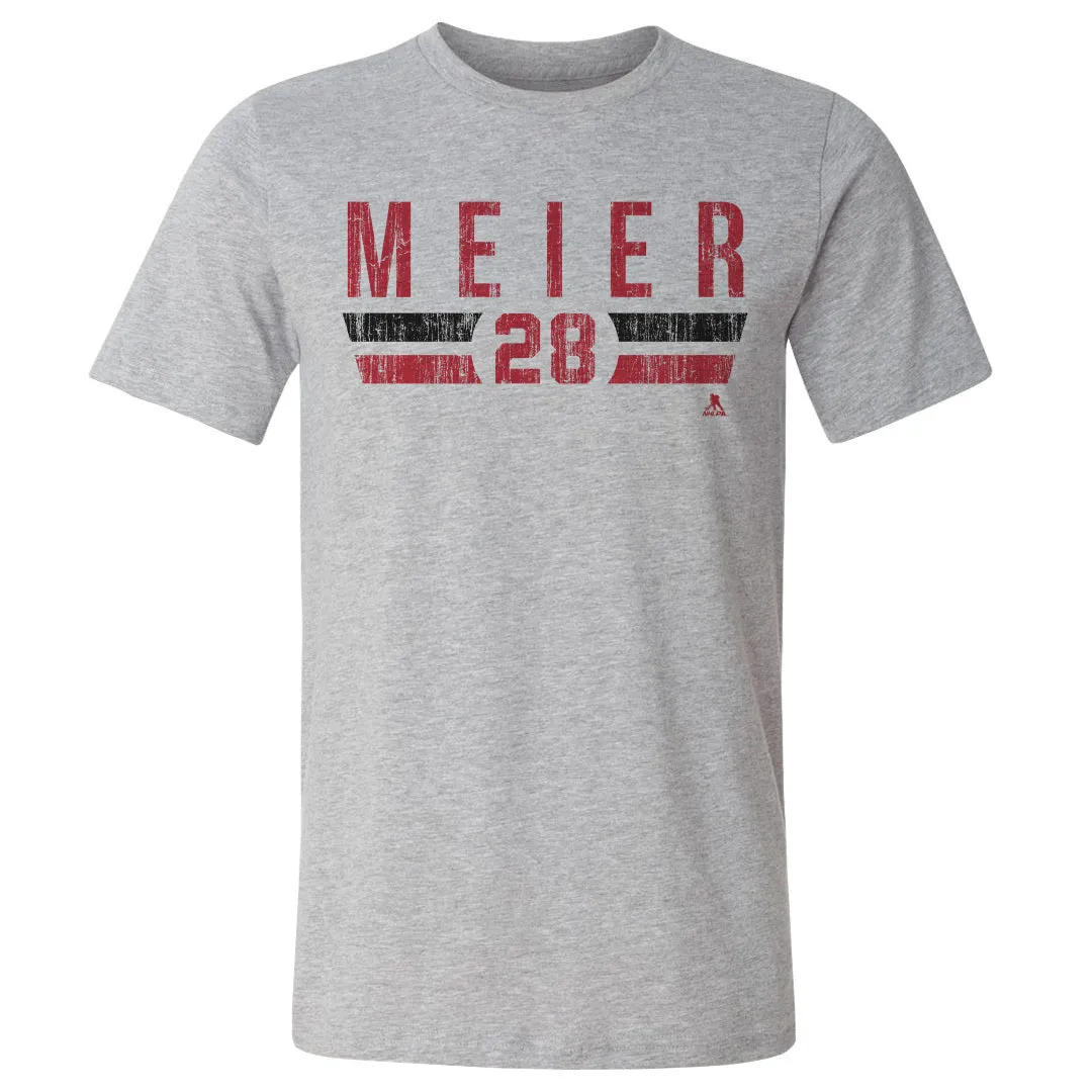 Timo Meier New Jersey Font sold by 500 Level