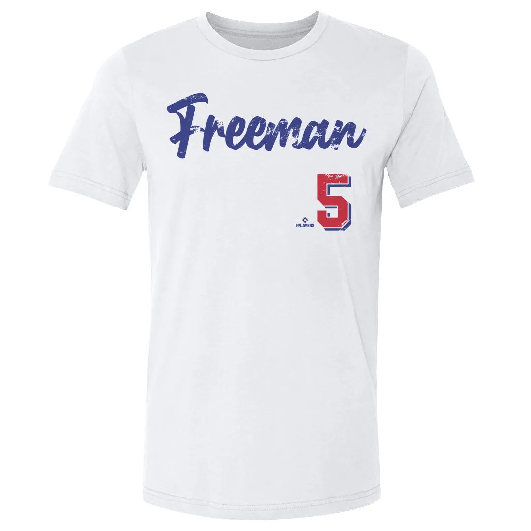 Freddie Freeman Los Angeles D Script sold by 500 Level