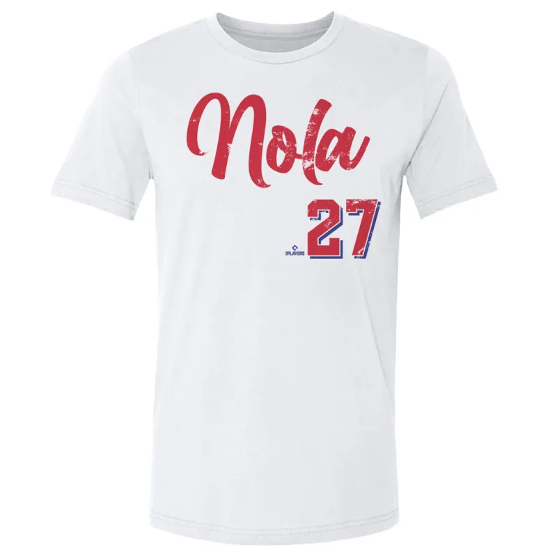 Aaron Nola Philadelphia Script sold by 500 Level