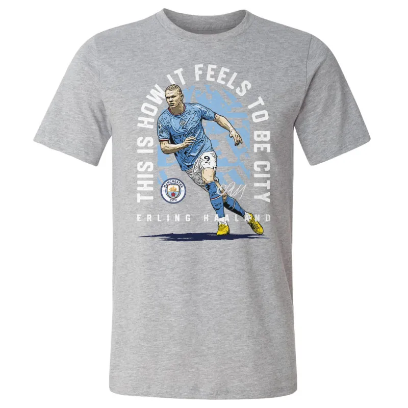 Erling Haaland Manchester City To Be City WHT sold by 500 Level