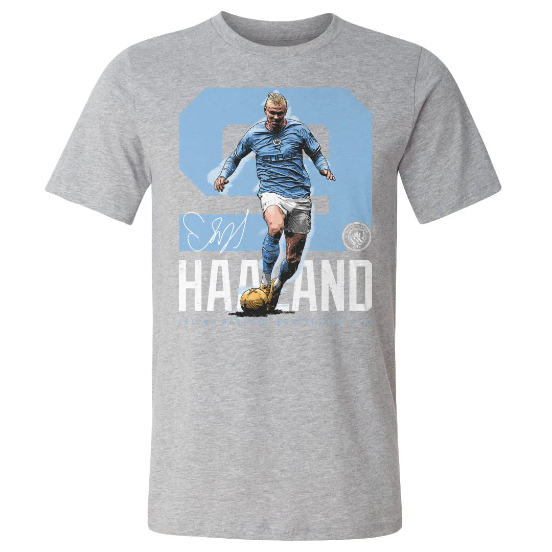 Erling Haaland Manchester City Bold Number WHT sold by 500 Level product image thumbnail 2
