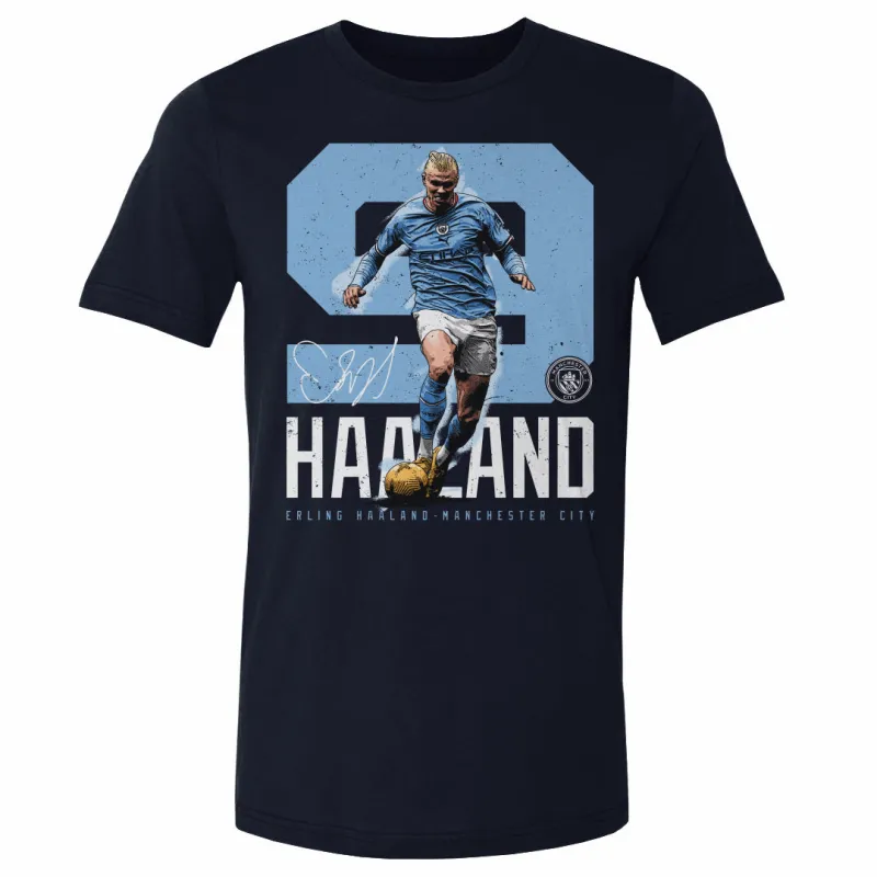 Erling Haaland Manchester City Bold Number WHT sold by 500 Level