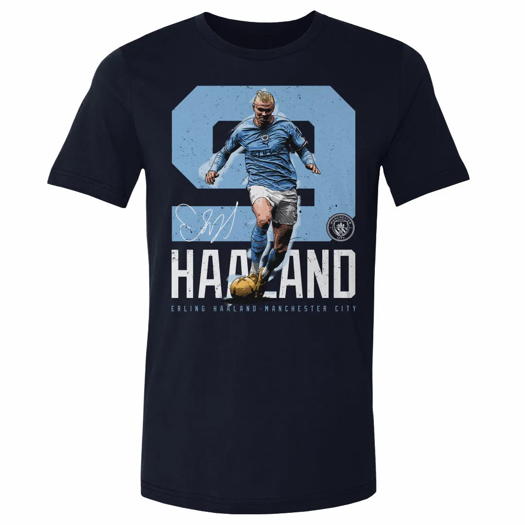 Erling Haaland Manchester City Bold Number WHT sold by 500 Level