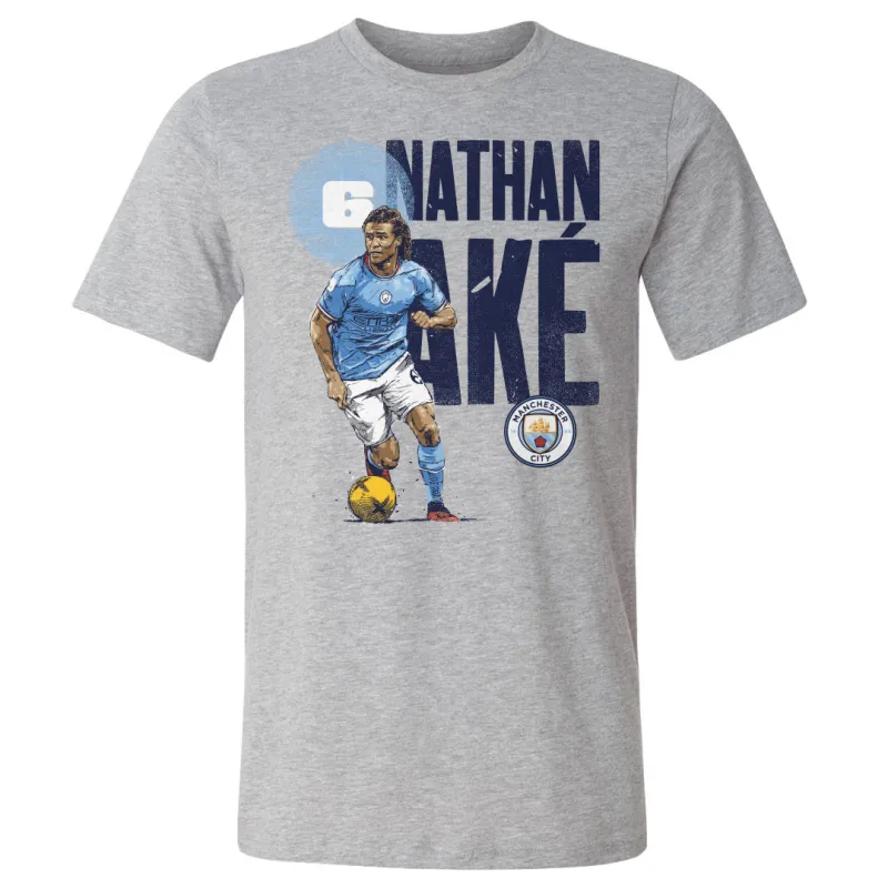 Nathan Ake Manchester City Bold WHT sold by 500 Level