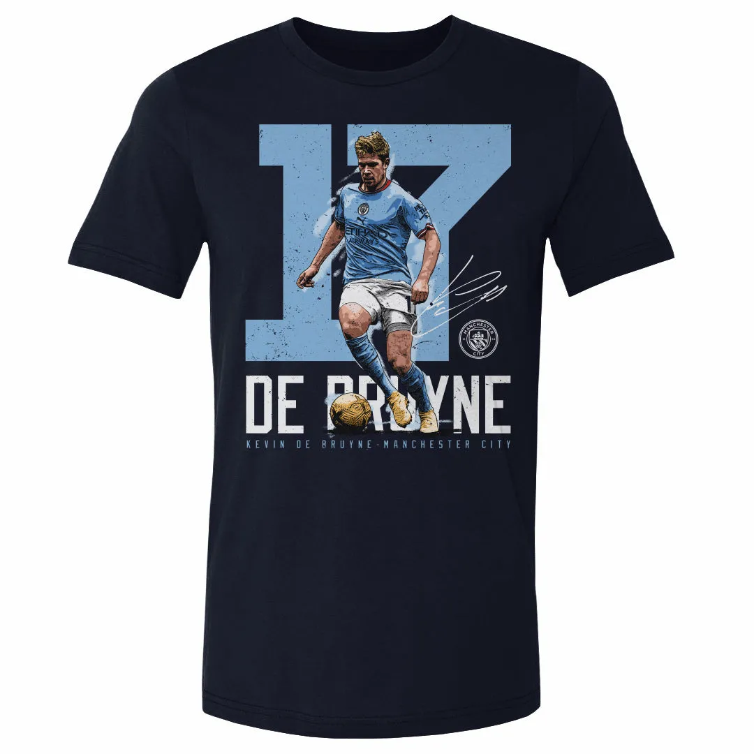 Kevin De Bruyne Manchester City Bold Number WHT sold by 500 Level product image thumbnail 2
