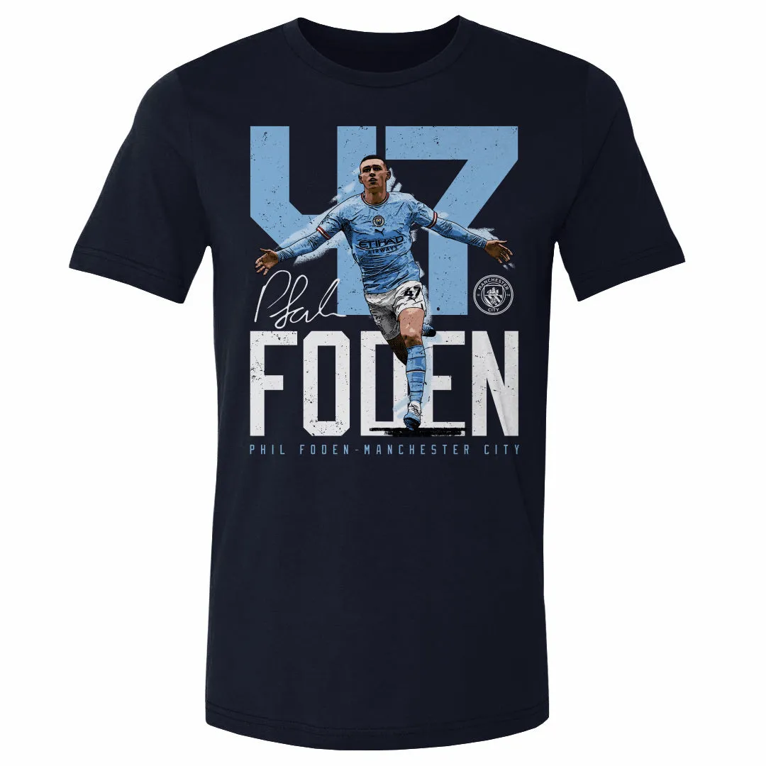 Phil Foden Manchester City Bold Number WHT sold by 500 Level product image thumbnail 2