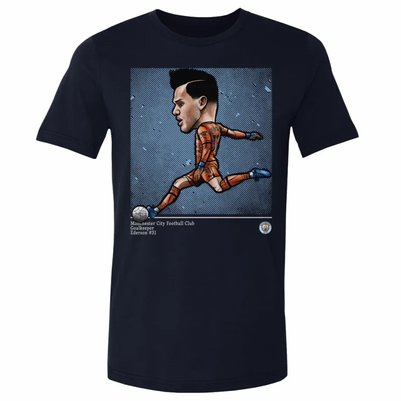 Ederson Manchester City Cartoon WHT sold by 500 Level