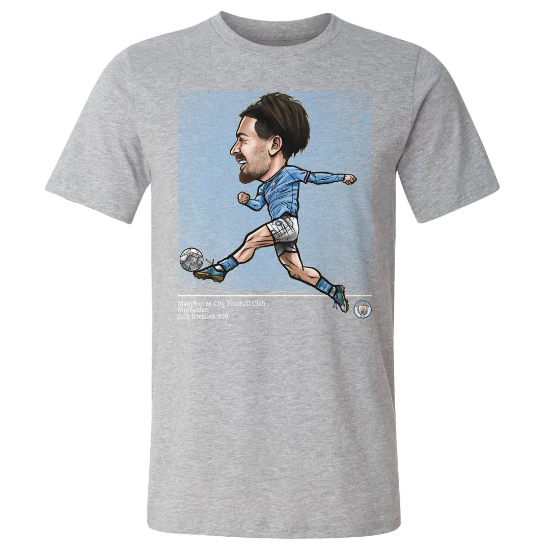 Jack Grealish Manchester City Cartoon WHT sold by 500 Level product image thumbnail 2
