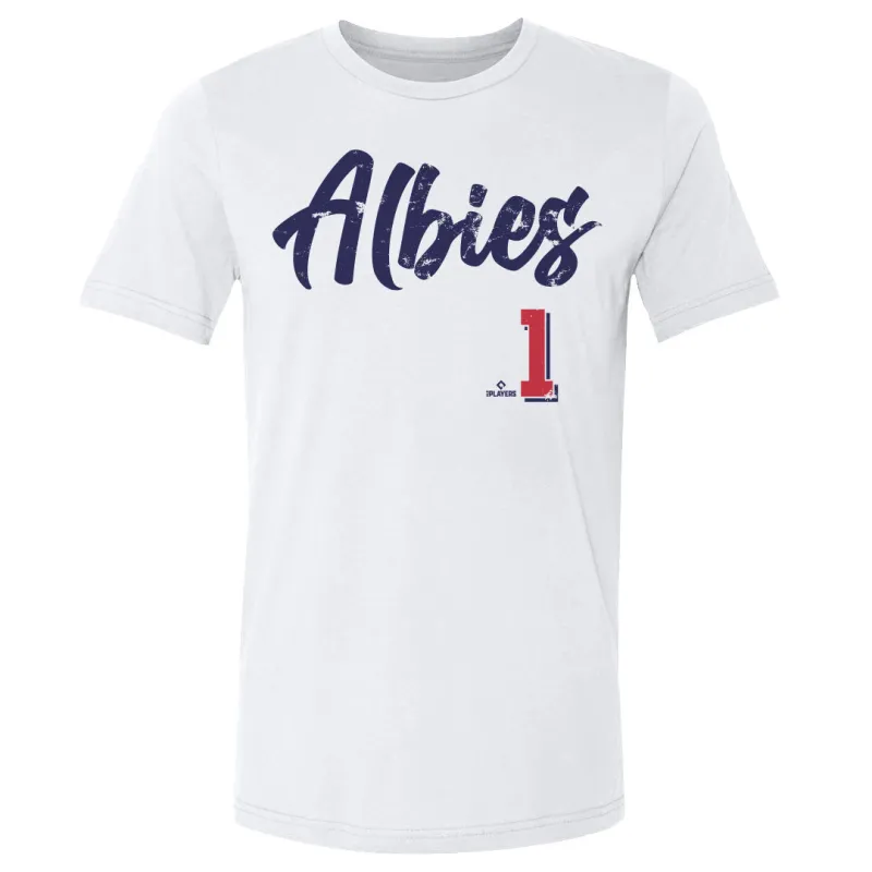 Ozzie Albies Atlanta Script sold by 500 Level