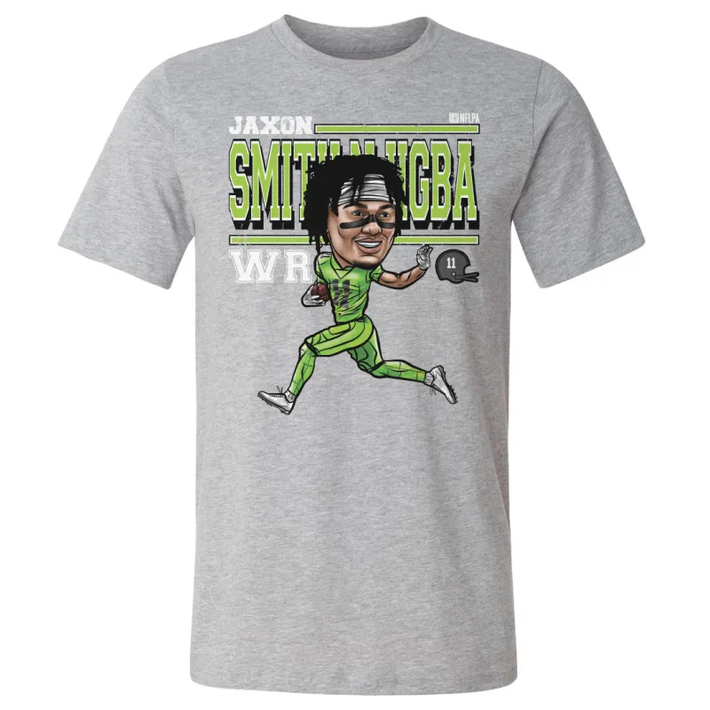 Jaxon Smith-Njigba Seattle Cartoon WHT sold by 500 Level