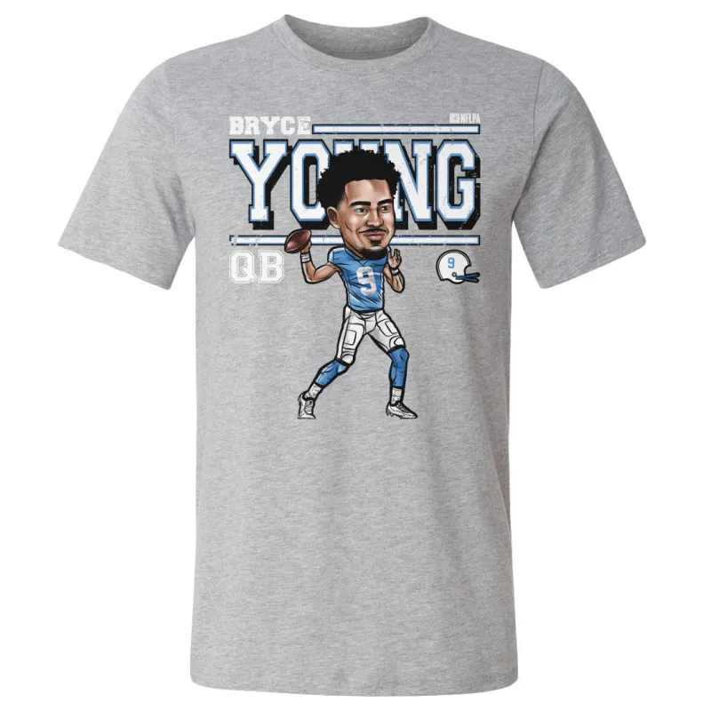 Bryce Young Carolina Cartoon WHT sold by 500 Level