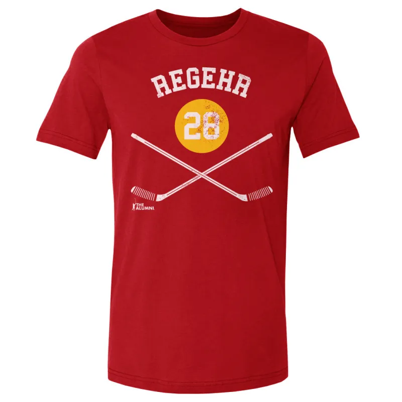 Robyn Regehr Calgary 28 Sticks WHT sold by 500 Level