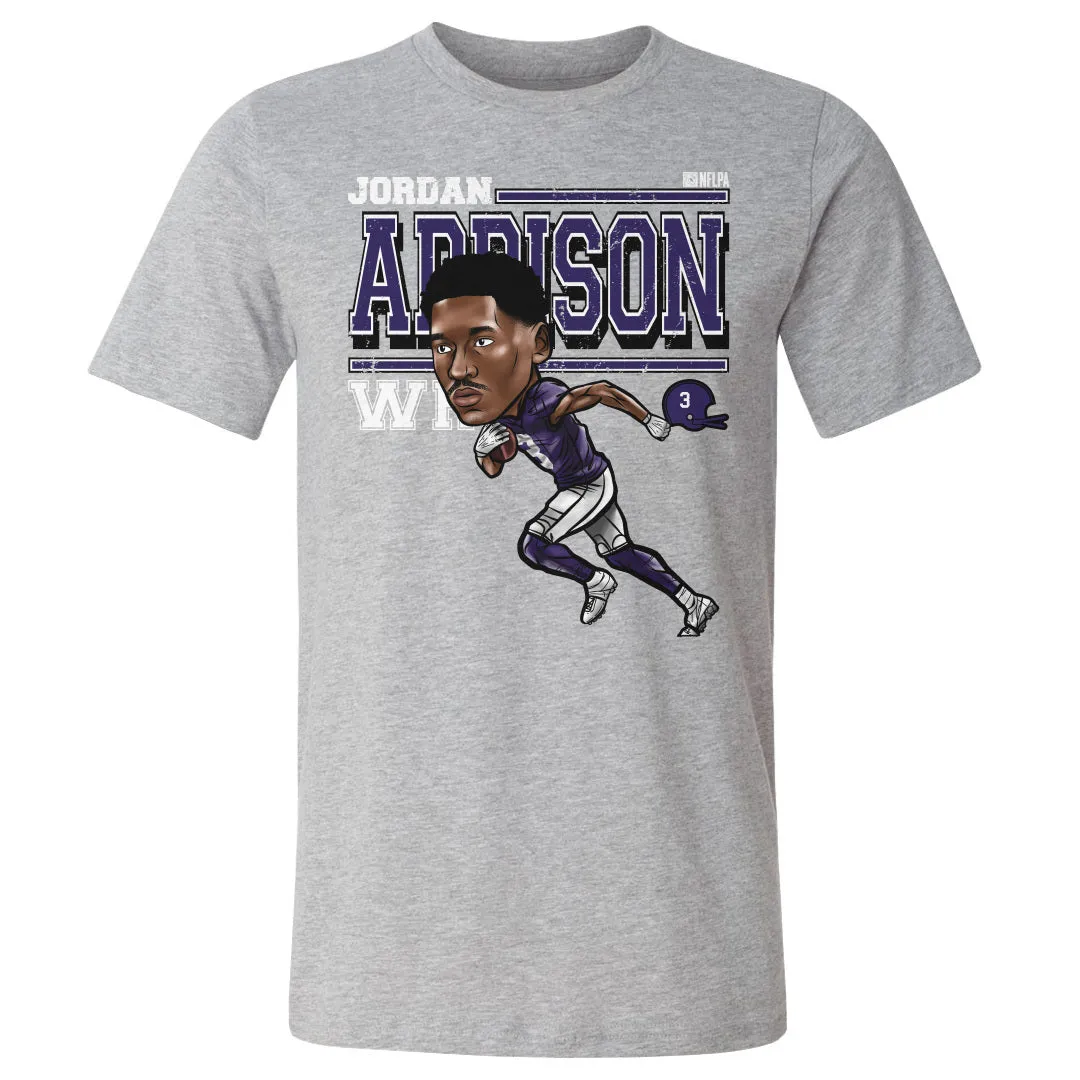 Jordan Addison Minnesota Cartoon WHT sold by 500 Level