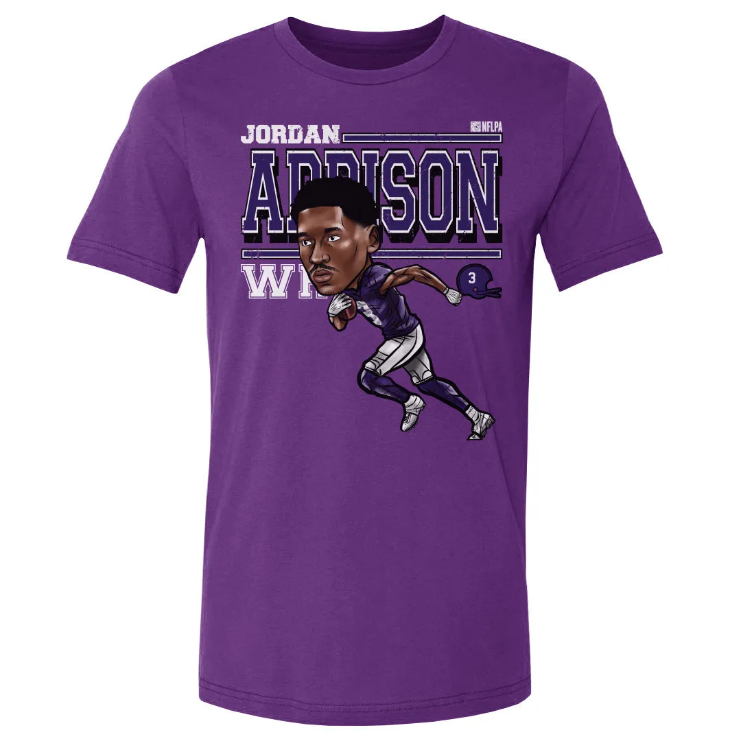 Jordan Addison Minnesota Cartoon WHT sold by 500 Level product image thumbnail 2
