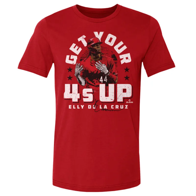 Elly De La Cruz Cincinnati 4's Up WHT made by 500 Level