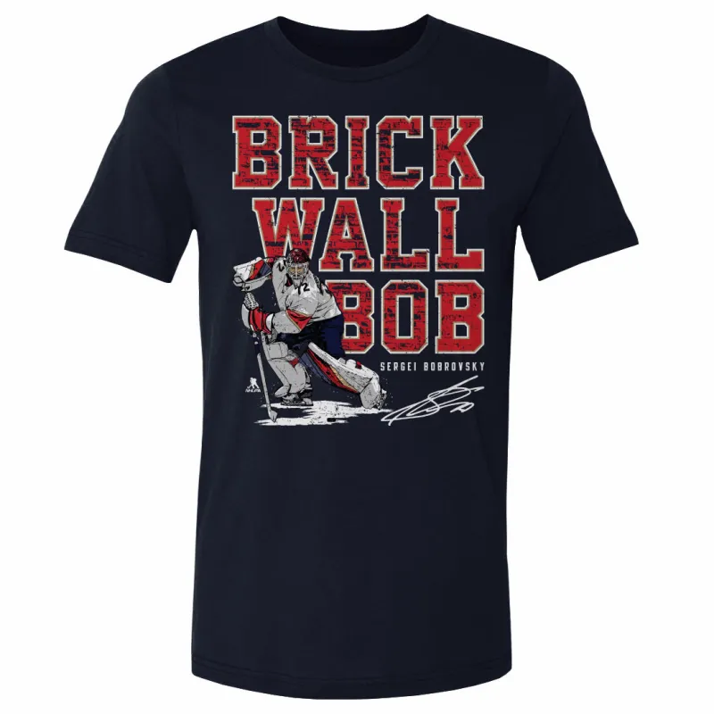 Sergei Bobrovsky Florida Brick Wall WHT sold by 500 Level