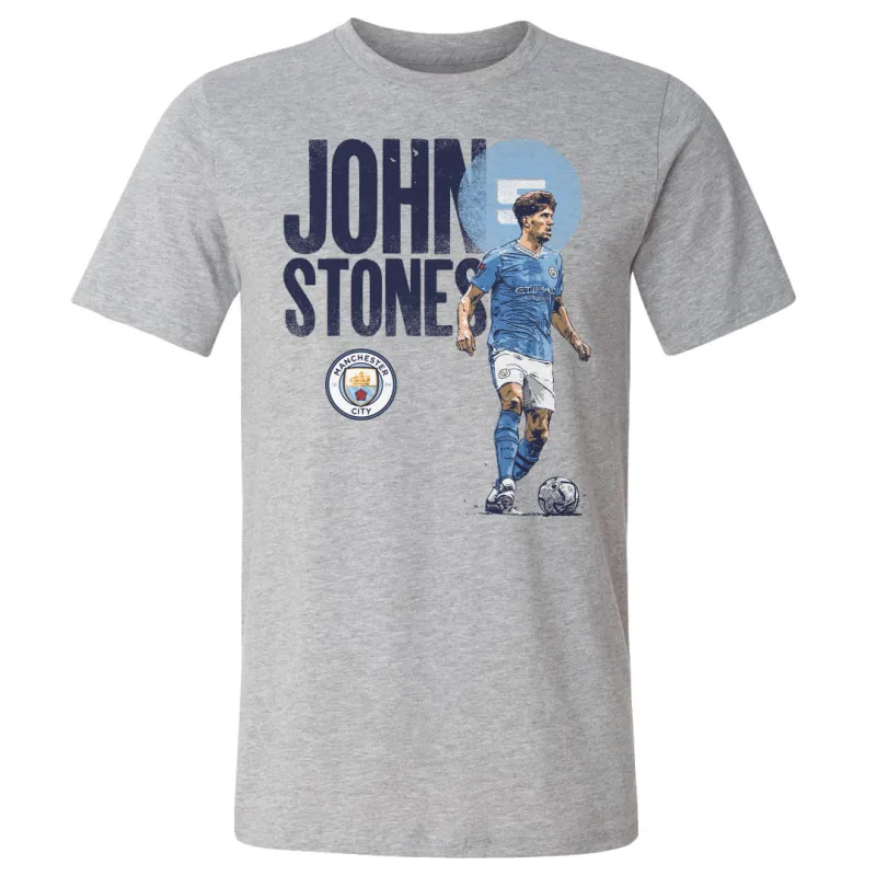 John Stones Manchester City Bold WHT sold by 500 Level