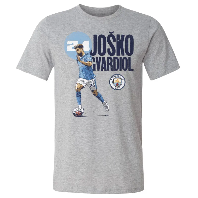Josko Gvardiol Manchester City Bold WHT sold by 500 Level