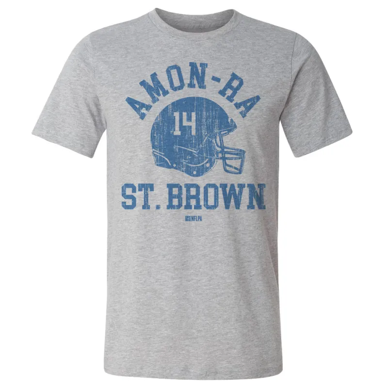 Amon-Ra St. Brown Detroit Helmet Font sold by 500 Level