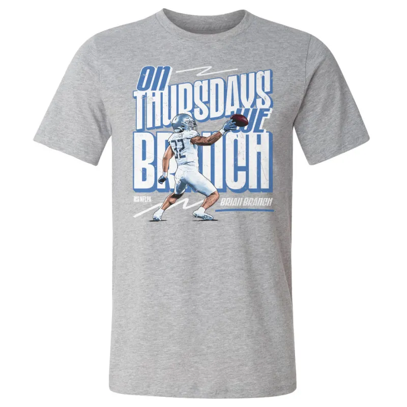 Brian Branch Detroit On Thursdays We Branch WHT sold by 500 Level