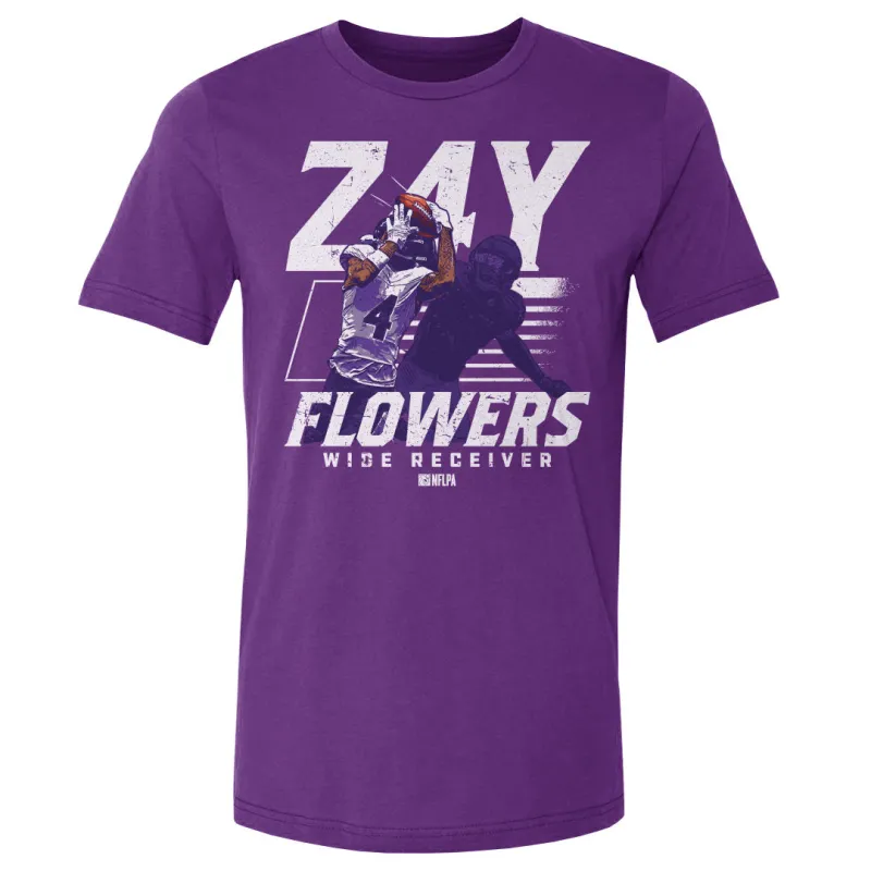 Zay Flowers Baltimore Player Name WHT sold by 500 Level