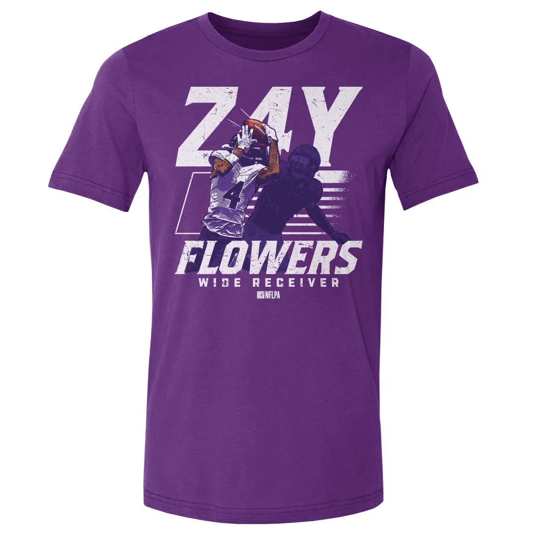 Zay Flowers Baltimore Player Name WHT sold by 500 Level