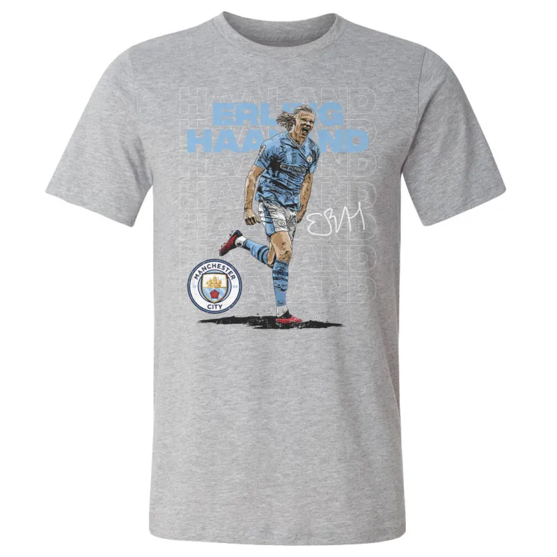 Erling Haaland Manchester City Design WHT sold by 500 Level