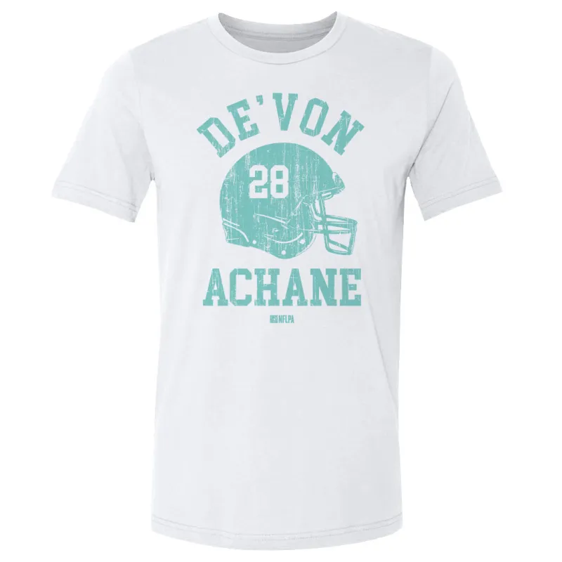 De'Von Achane Miami Helmet Font sold by 500 Level