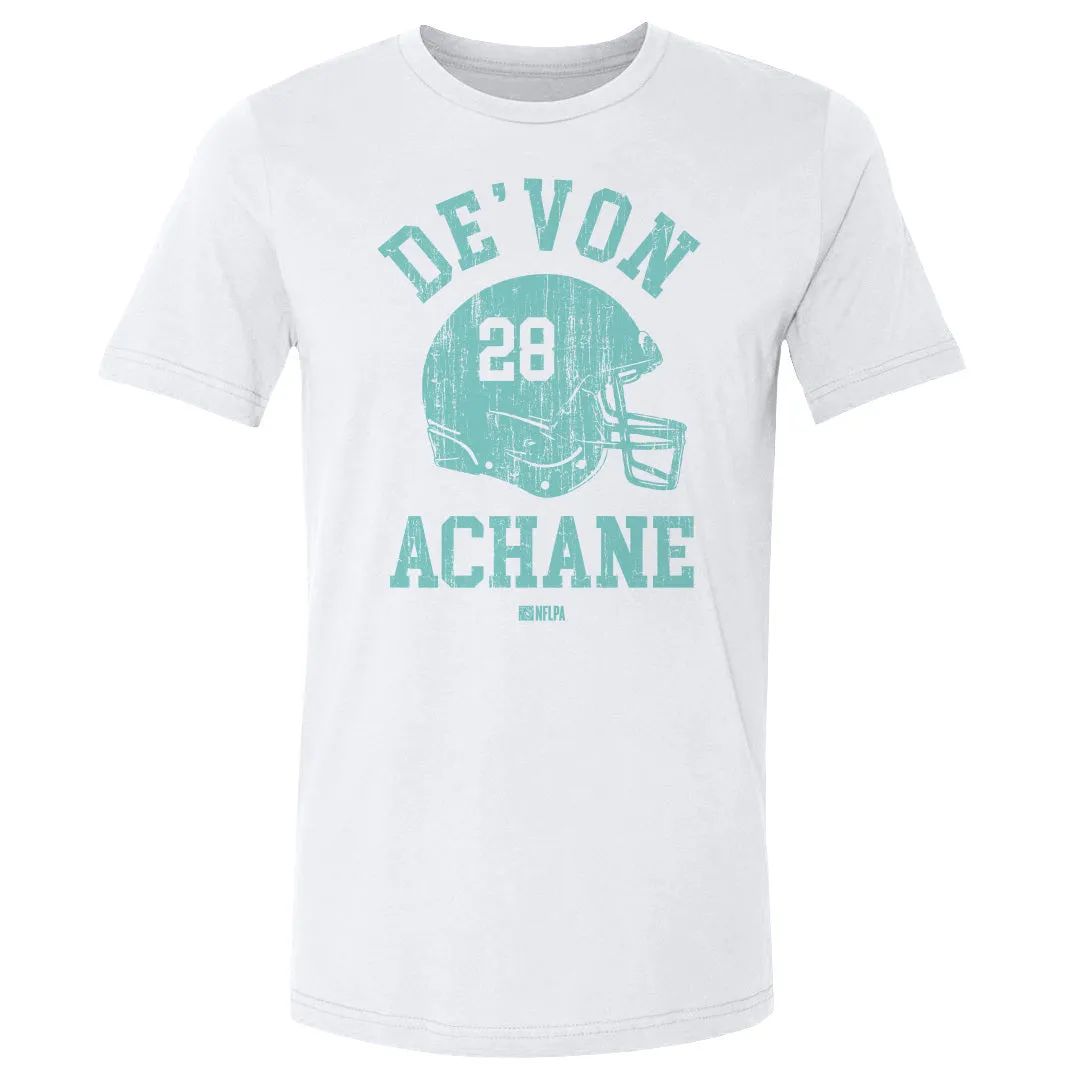 De'Von Achane Miami Helmet Font sold by 500 Level