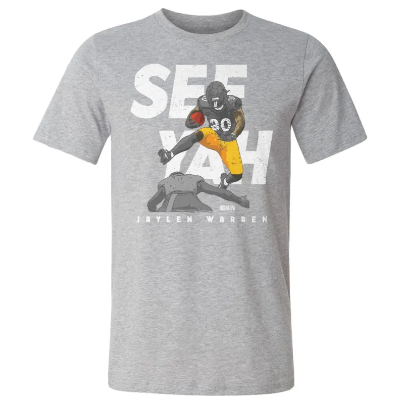 Jaylen Warren Pittsburgh Hurdle WHT sold by 500 Level