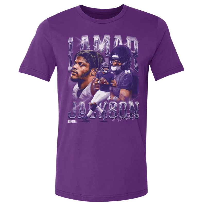 Lamar Jackson Baltimore Vintage WHT sold by 500 Level