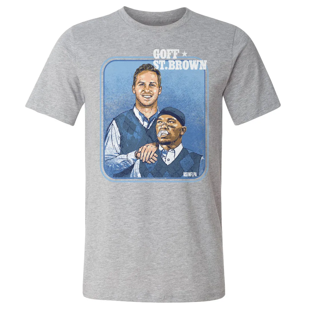 Jared Goff & Amon-Ra St. Brown Detroit Step Brothers WHT sold by 500 Level