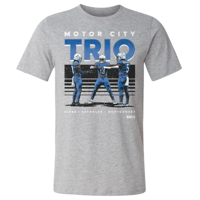 Jahmyr Gibbs Craig Reynolds & David Montgomery Detroit Trio WHT sold by 500 Level