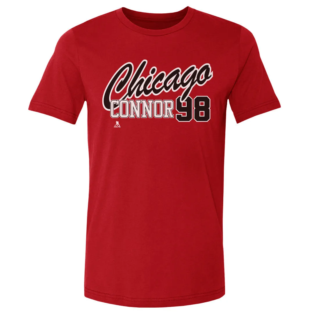 Connor Bedard Chicago Script 98 WHT sold by 500 Level product image thumbnail 2