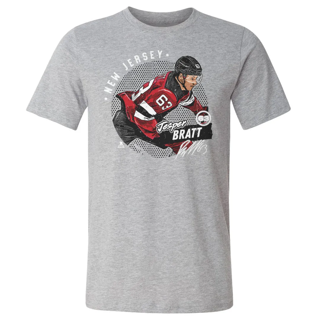 Jesper Bratt New Jersey Dots WHT sold by 500 Level