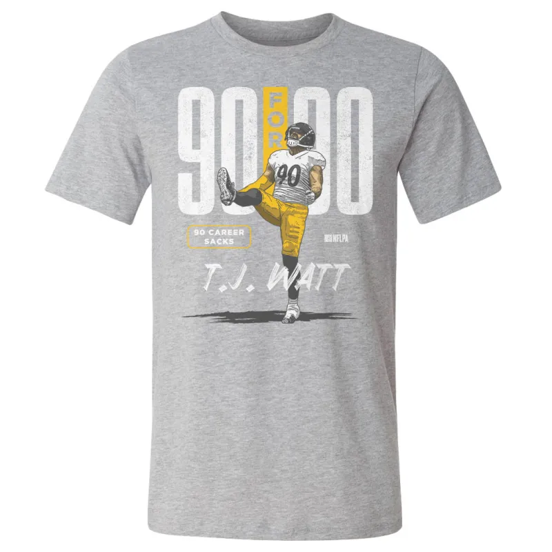 T.J. Watt Pittsburgh 90 For 90 WHT sold by 500 Level