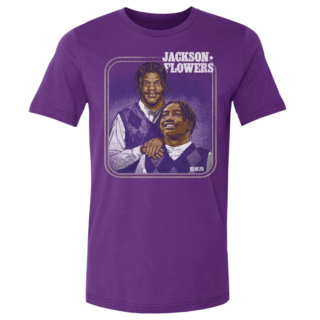 Lamar Jackson Jr. & Zay Flowers Baltimore Step Brothers WHT sold by 500 Level product image thumbnail 2