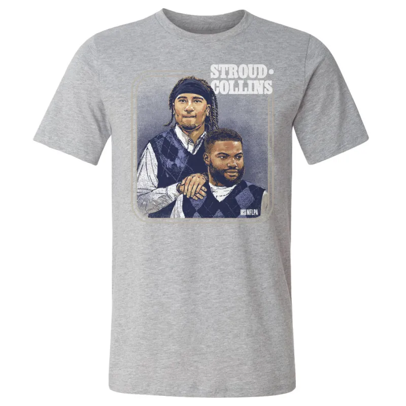 C.J. Stroud & Nico Collins Houston Step Brothers WHT sold by 500 Level