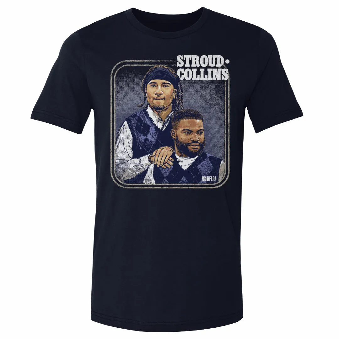 C.J. Stroud & Nico Collins Houston Step Brothers WHT sold by 500 Level product image thumbnail 2