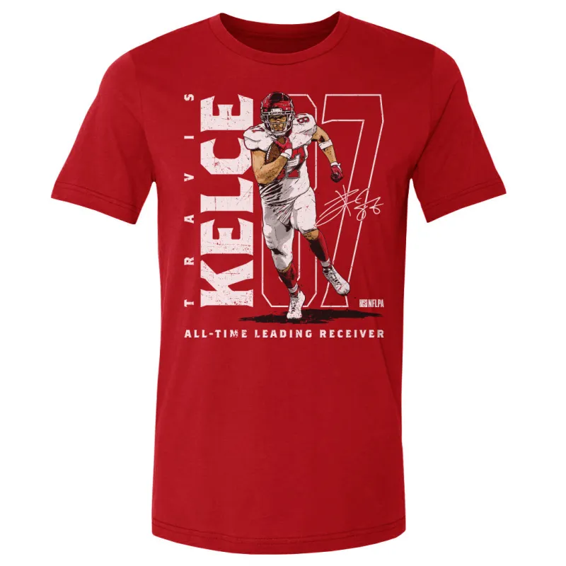Travis Kelce Kansas City All Time Leading Receiver WHT sold by 500 Level