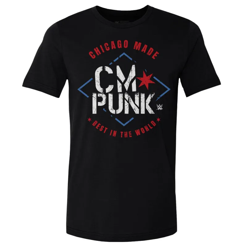 CM Punk Chicago Made WHT sold by 500 Level